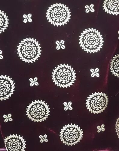 Velvet Dupatta Fabrics, Width : 44 Inches, 112 cm