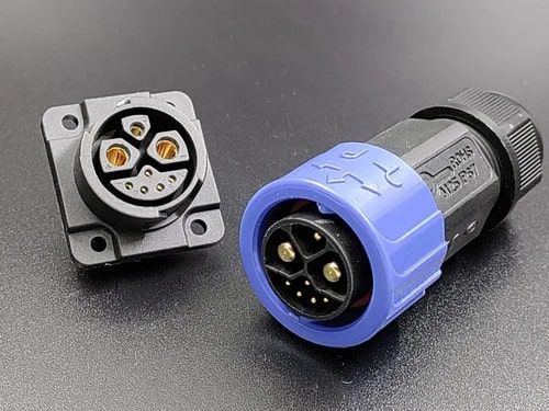 Male Pa66 E-bike Battery Connector, Feature : Electrical Porcelain, Four Times Stronger