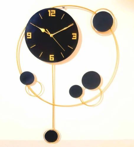 Round Decorative Wall Clock, for Home, Display Type : Analog