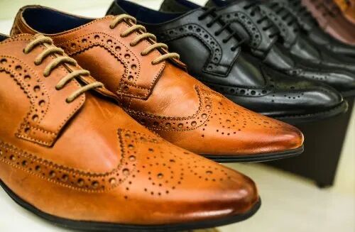 Leather Brogue Shoes, Size : 6 TO 11