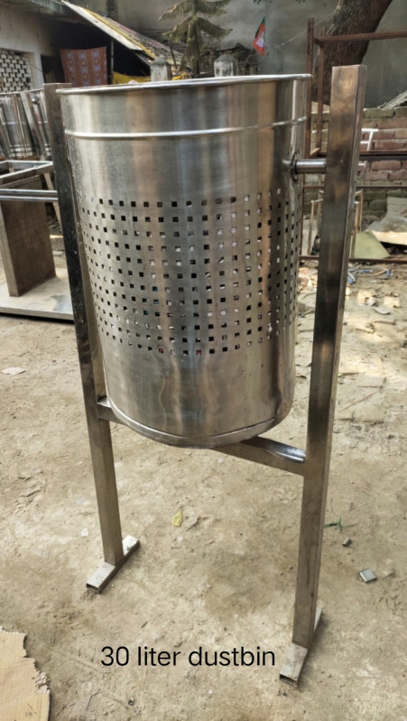 Stainless Steel Pole Hanging Dustbin