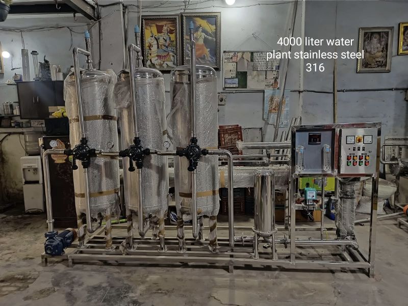 Ss 316 4000 Ltr Reverse Osmosis Plant