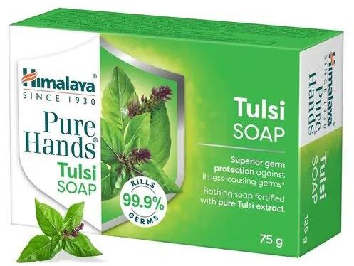 Himalaya Pure Hands Tulsi Soap, Packaging Type : Box