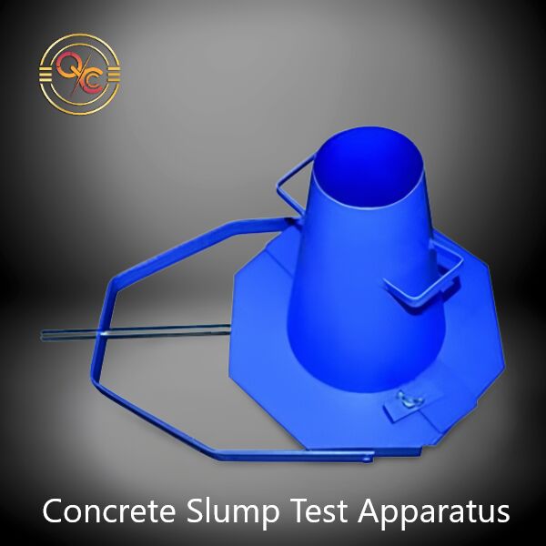 Light Blue concrete slump test apparatus