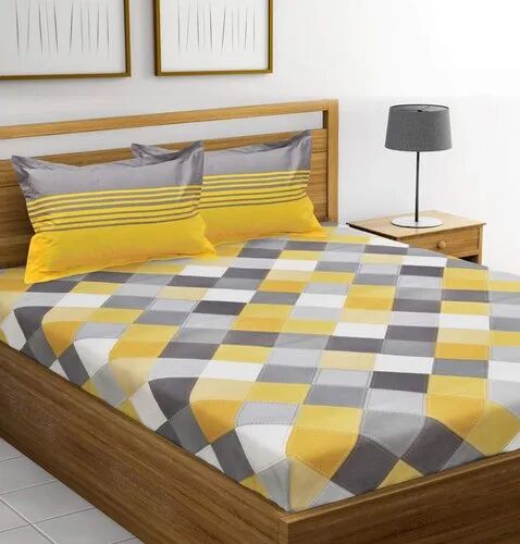 Cotton Bed Sheet, for Hotel, Home, Feature : Comfortable