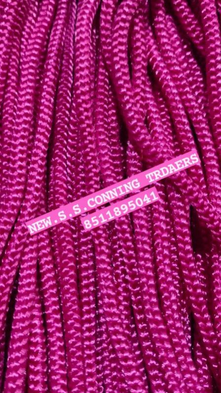 No. 12 Dark Pink Polyester Dori, for Textile Industy, Technics : Machine Made