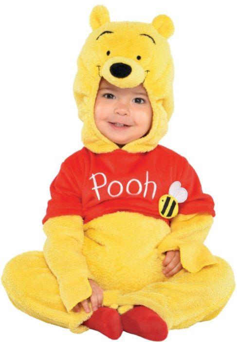 Kids Pooh Jumpsuit Costume with Cap