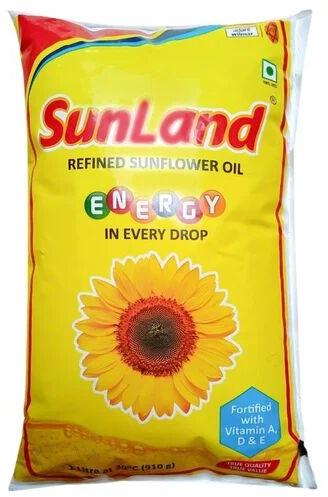 Sunland Refined Sunflower Oil, Packaging Type : Pouched