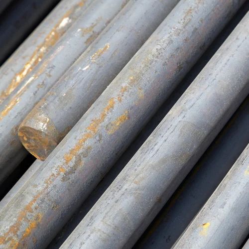 SAE 1018 Carbon Steel Round Bar, for Stone Crusher Plants Etc, Color : Silver