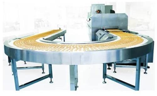 230V Biscuit Plant U Turn Cooling Conveyor