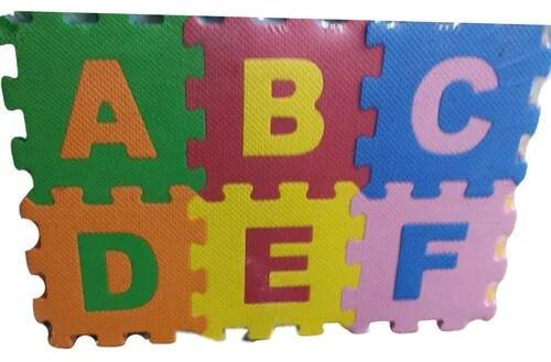 Plastic Alphabet Puzzle Mat, Color : Multicolour