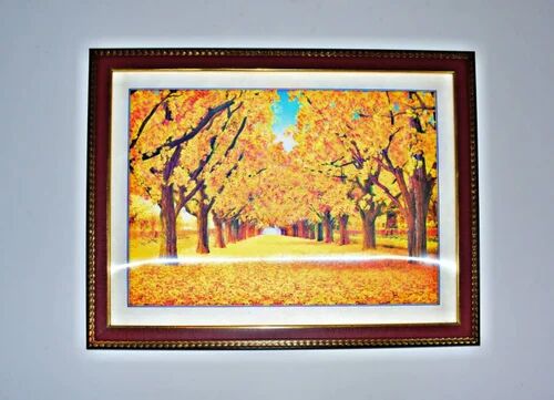 Wooden Wall Picture Frame, Color : Yelllow
