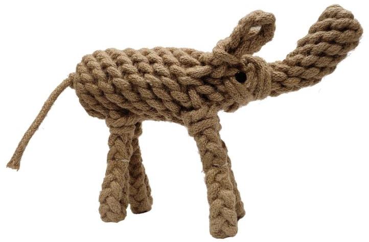 Petnexus Elephant Jute Dog Toy, Technics : Handmade