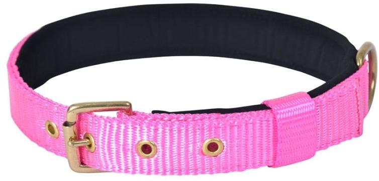 Pin Buckle Dog Collar Neck Belt (Hot Pink)