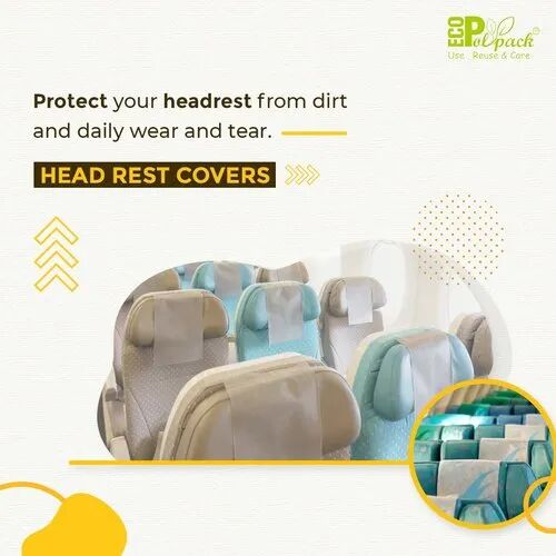 PVC Headrest Covers, Color : Transparent