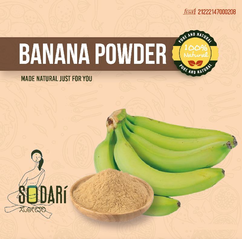 Organic banana powder, Shelf Life : 1year