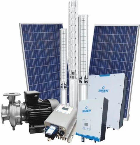 Semi Automatic DC Solar Pump, for Submersible, Sewage, Cryogenic, Farm Irrigation, Voltage : 220V