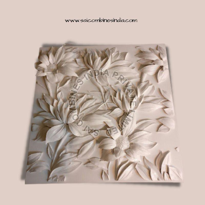 FLOWERS CARVING BEST MARBLE PANEL