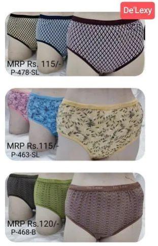 De'Lexy Printed Ladies Mid Rise Panty, Feature : Soft, Comfortable, Colorful Pattern, Anti Bacterial
