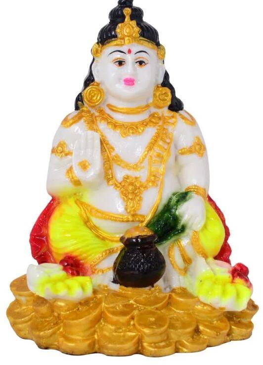 Polyresin Kuber Statue, Color : Multicolor