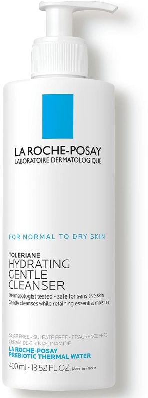 La Roche-Posay Toleriane Hydrating Gentle Face Wash Cleanser for Normal to Dry Sensitive Skin 400ml