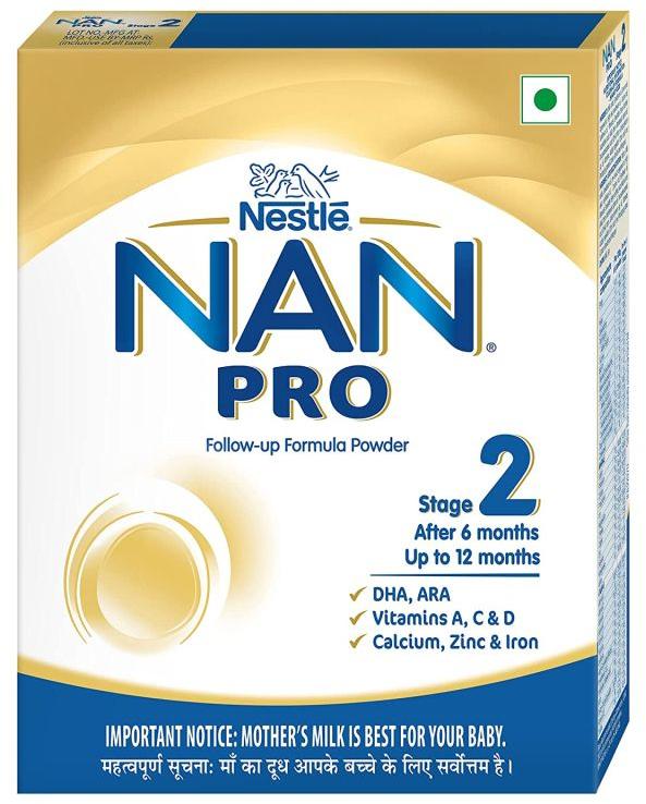 Nestlé Nan Pro 2 Follow-up Formula Powder - After 6 Months, Up To 12 Months, Stage 2, 400g