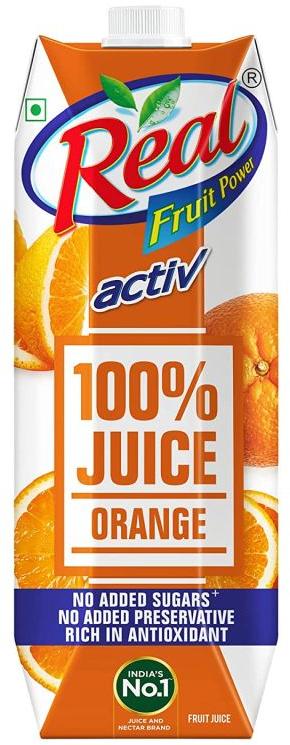 Real Activ 100% Orange Fruit Juice - 1L