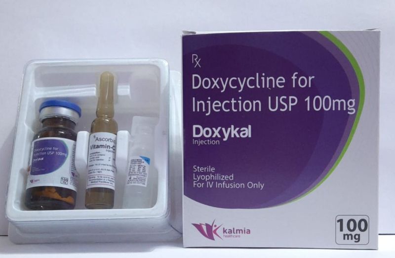 Doxykal Injection, Composition : Doxycycline 100 Mg