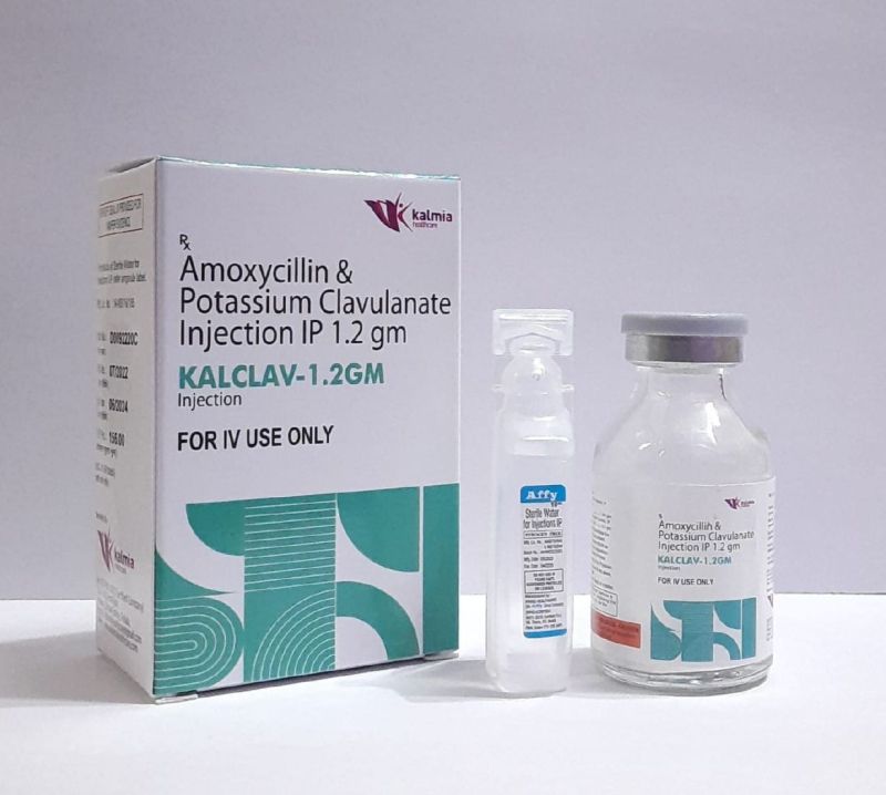 Kalclav-1.2 gm Injection, Form : Liquid