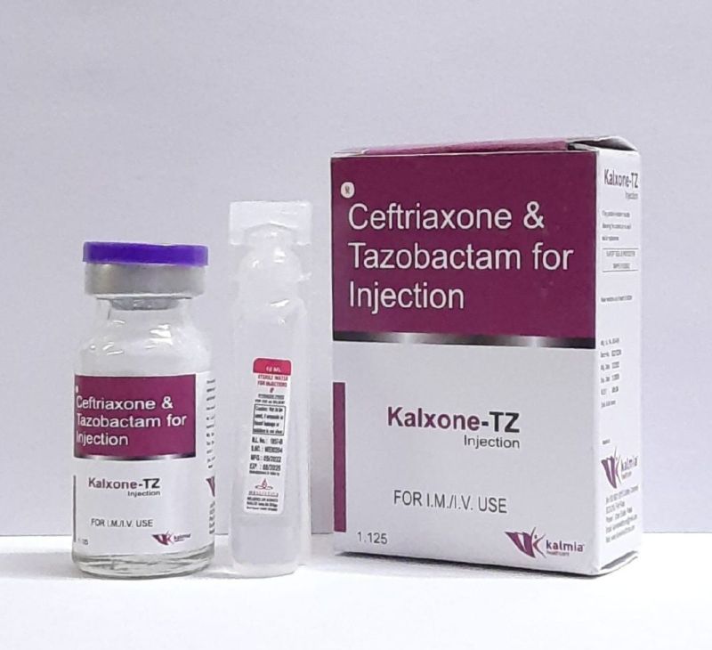 Kalxone-TZ Injection, Composition : Ceftriaxone + Tazobactum