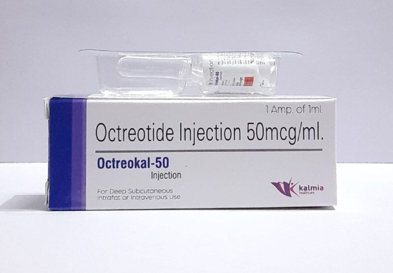 Octreokal-50 Injection, Form : Liquid