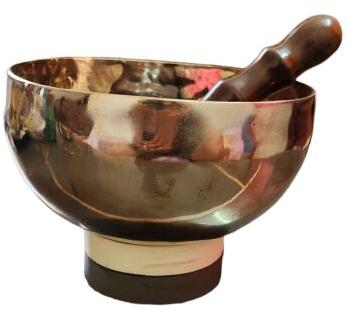 Coated Bronze Singing Bowl, Pattern : Plain