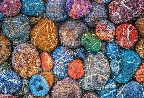 Multi Colour Round Colored Pebbles