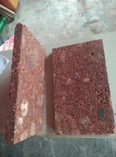 Red Rectangle Laterite Wall Tiles, for Construction, Size : Standard