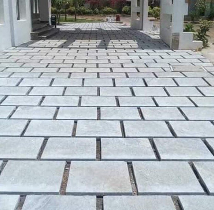 Rectangular Polished Natural Stone Tiles, for Construction, Size : Standard