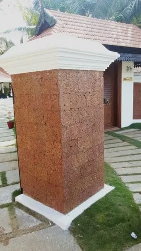 Red Polished Square Laterite Stone, for Construction