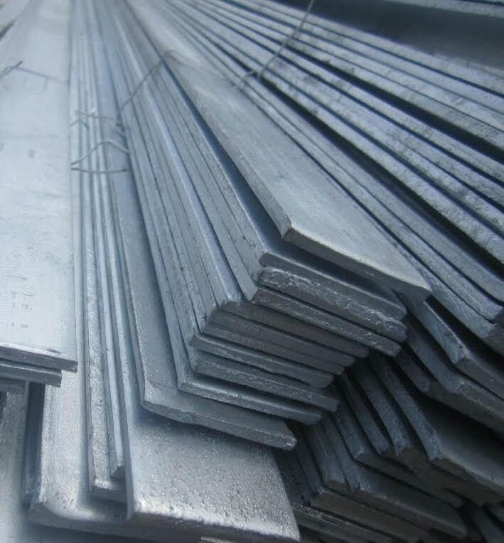 Galvanized Iron Flat Bar, for Construction, High Way, Industry, Subway, Tunnel, Color : Silver