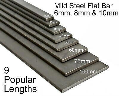 Mild steel flat bar, for Construction, High Way, Industry, Subway, Tunnel, Length : 6mm, 8mm, 10mm