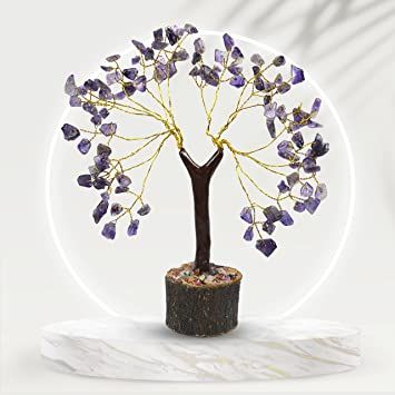 Amethyst 100 Beads Stone Tree