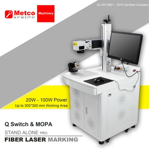 METCO Fiber Laser Marking Machine, Laser Type : Q Switched Pulsed / MOPA