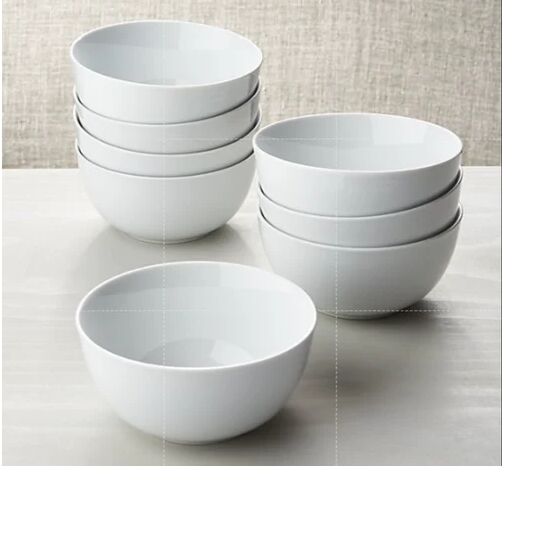 Plain Porcelain Bowl, Color : White