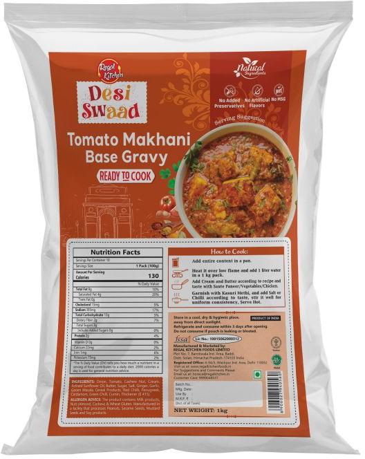 Tomato Makhani Base Gravy, for Human Consumption, Certification : FDA Certified