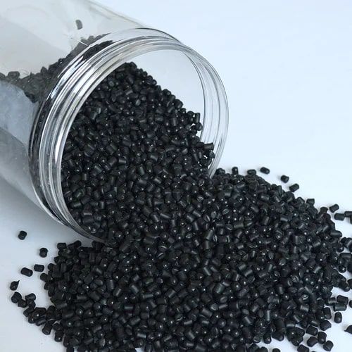 Round Black HDPE Granules, for Injection Moulding, Pipes, Silicon Core Pipe, Grade : Extrusion Grade