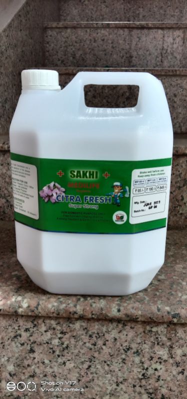 Sakhi white phenyl 5 ltr, for Cleaning, Purity : 99%