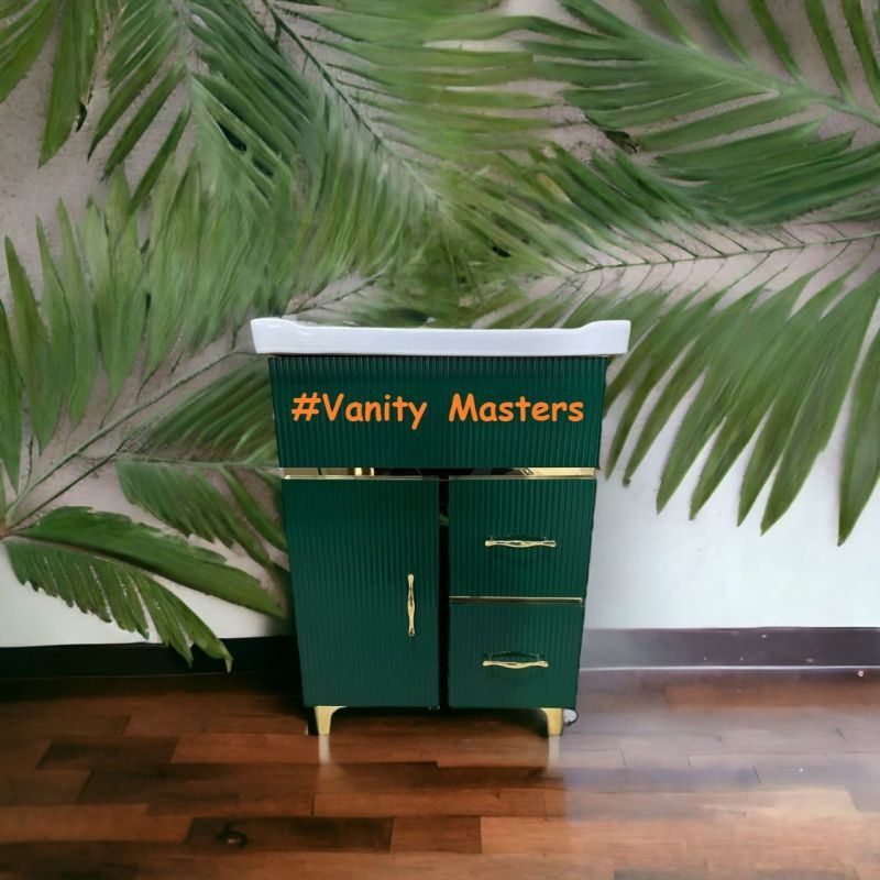 Green Pvc Vanity, For Home, Mount Type : Floor Mounted