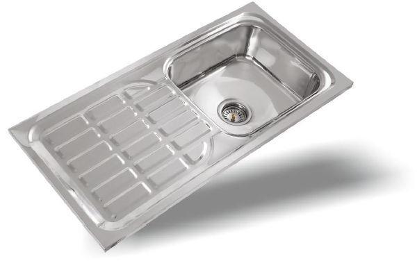 0.60mm Single Bowl SS Square Kitchen Sink