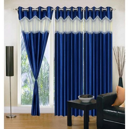 Polyester Plain Designer Window Curtains, Length : 7 Feet
