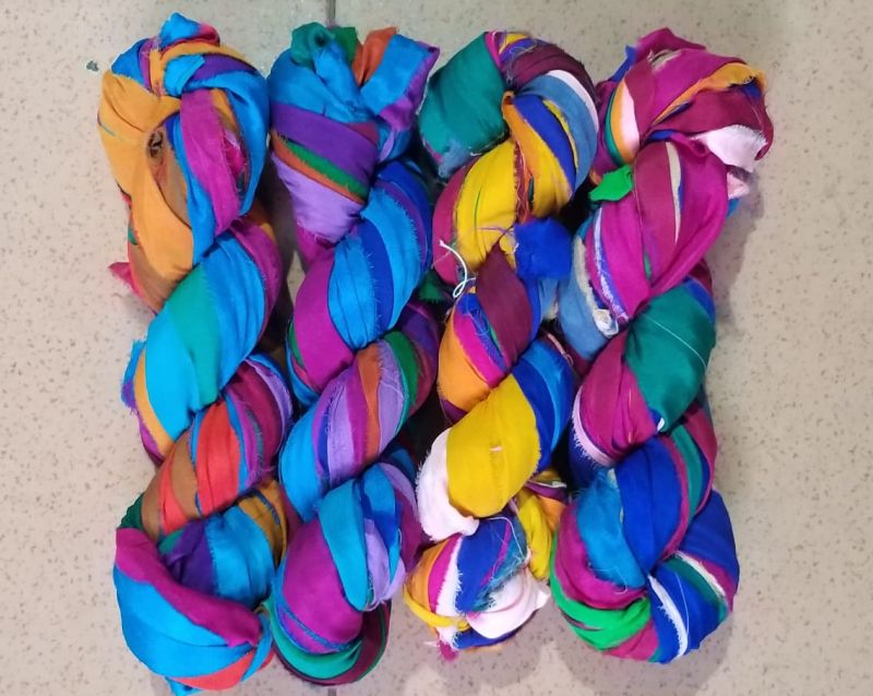 Printed Chiffon Sari Silk Ribbon, Size : 56*76
