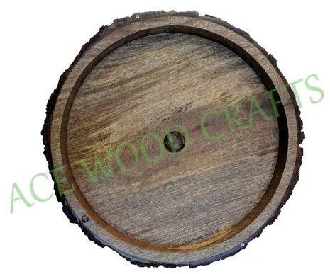 Wooden Round Ashtray