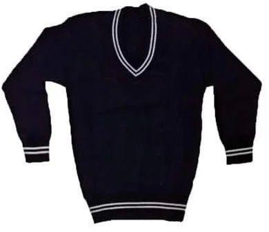 Blue Wool Full Sleeve School Sweater, Feature : Anti-Wrinkle, Comfortable